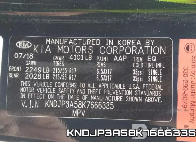 KNDJP3A58K7666335 фото 10