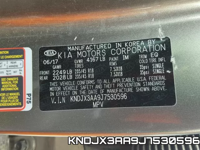 KNDJX3AA9J7530596 фото 2