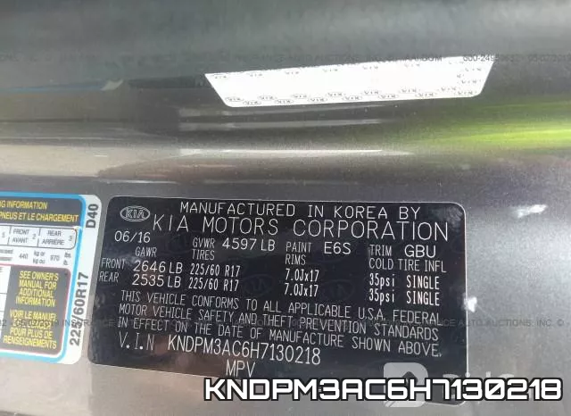 KNDPM3AC6H7130218 фото 10
