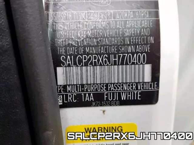 SALCP2RX6JH770400 фото 2