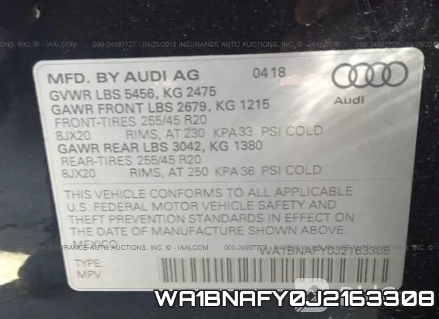 WA1BNAFY0J2163308 фото 10