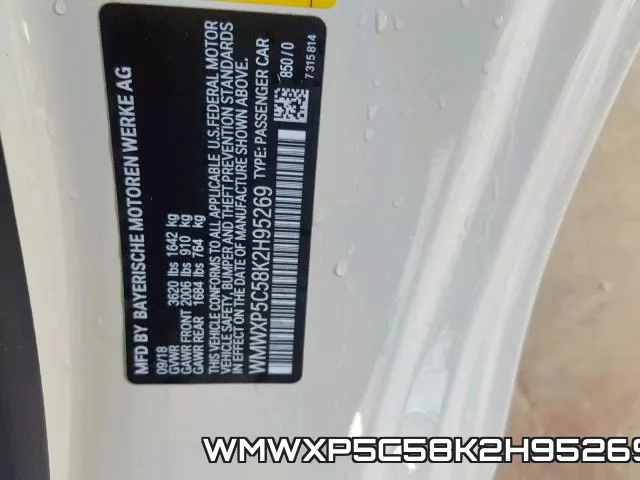 WMWXP5C58K2H95269 фото 2