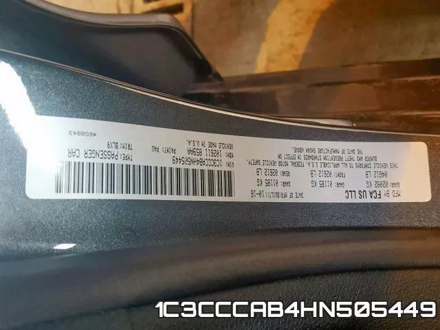 1C3CCCAB4HN505449 фото 2