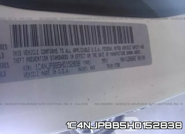 1C4NJPBB5HD152838 фото 10