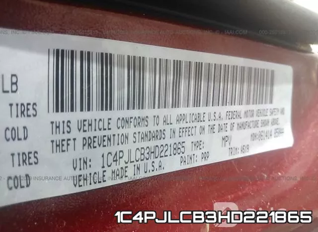 1C4PJLCB3HD221865 фото 10