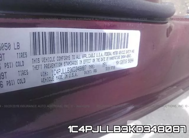 1C4PJLLB3KD348087 фото 10