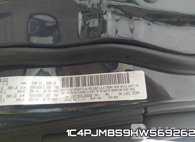 1C4PJMBS9HW569262 фото 10