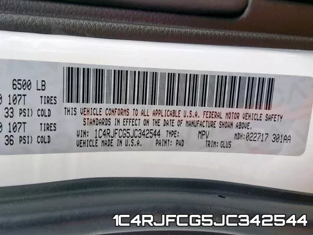 1C4RJFCG5JC342544 фото 2