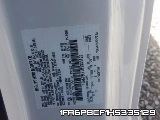 1FA6P8CF1H5335129 фото 2