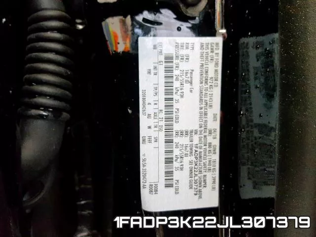 1FADP3K22JL307379 фото 2