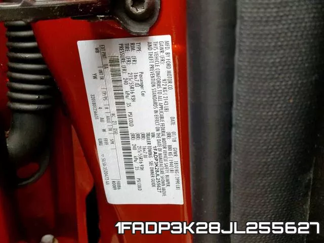 1FADP3K28JL255627 фото 2