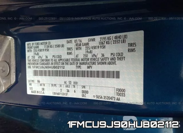 1FMCU9J90HUB02112 фото 10