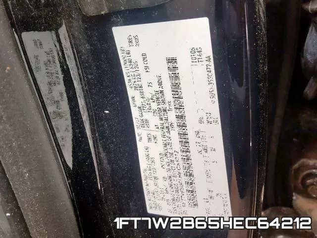 1FT7W2B65HEC64212 фото 2