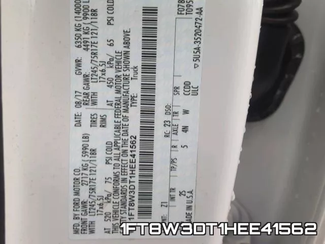 1FT8W3DT1HEE41562 фото 2