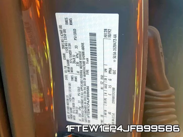 1FTEW1CP4JFB99586 фото 2