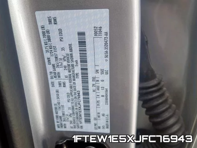 1FTEW1E5XJFC76943 фото 2