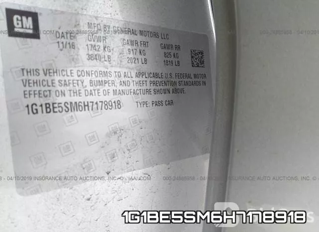 1G1BE5SM6H7178918 фото 10