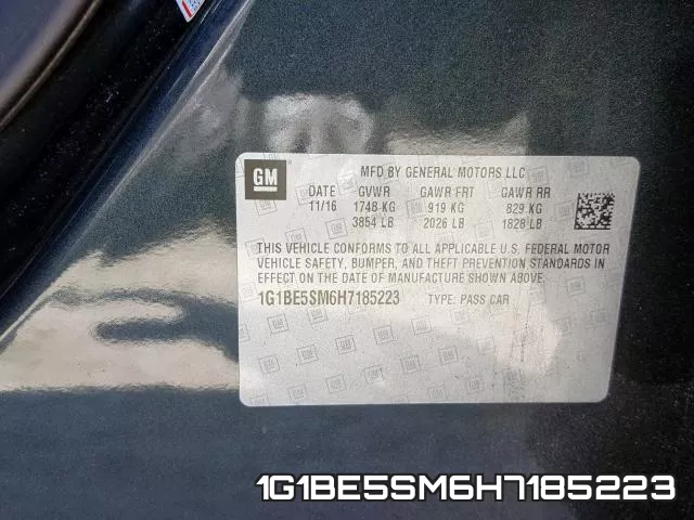 1G1BE5SM6H7185223 фото 2