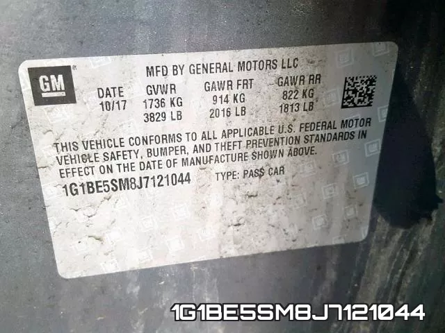 1G1BE5SM8J7121044 фото 2