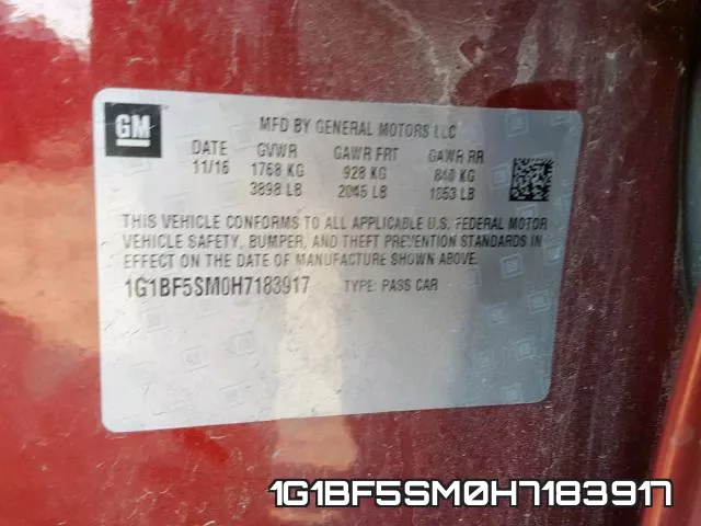 1G1BF5SM0H7183917 фото 2