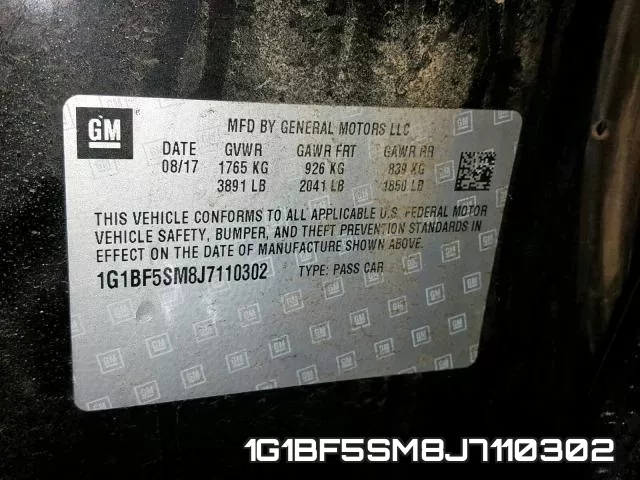 1G1BF5SM8J7110302 фото 2