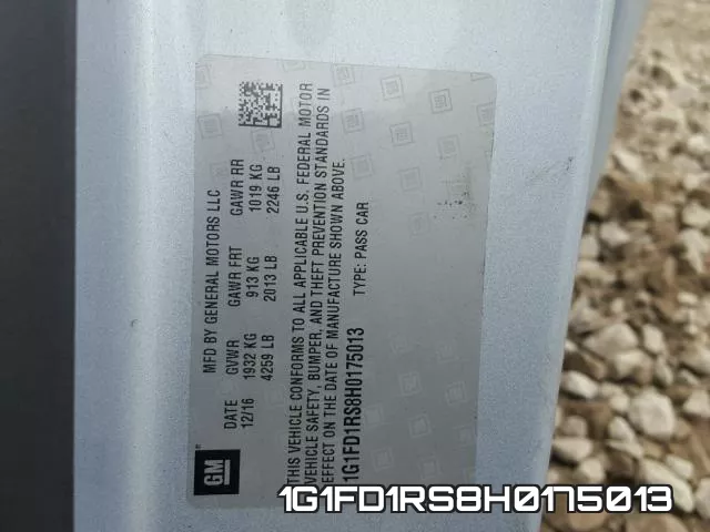 1G1FD1RS8H0175013 фото 2