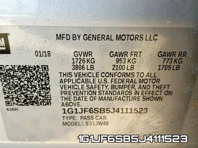 1G1JF6SB5J4111523 фото 2