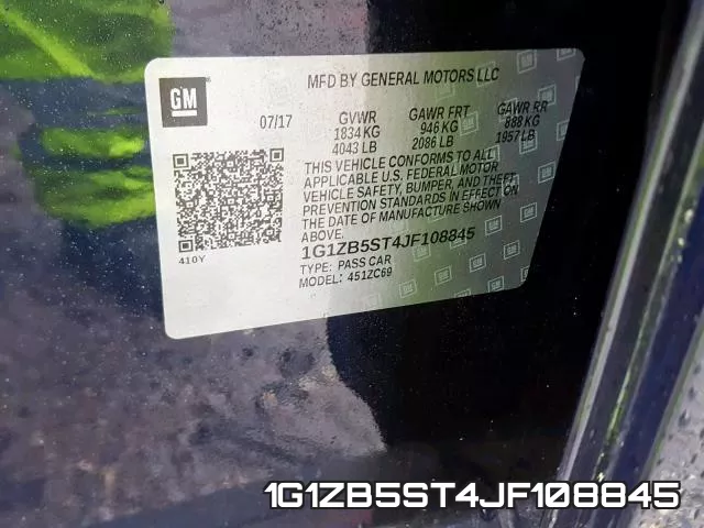 1G1ZB5ST4JF108845 фото 2