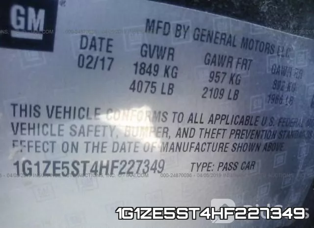 1G1ZE5ST4HF227349 фото 10