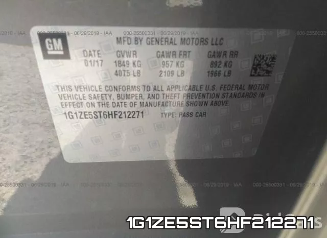 1G1ZE5ST6HF212271 фото 10