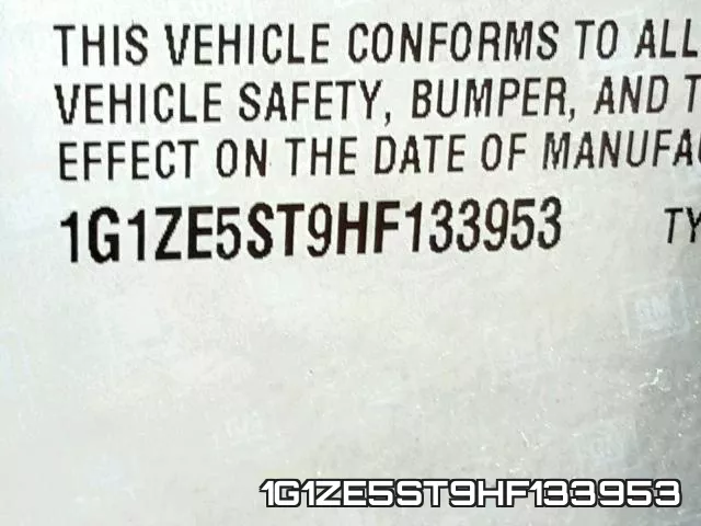 1G1ZE5ST9HF133953 фото 2