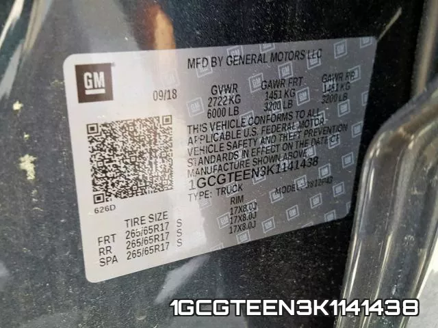 1GCGTEEN3K1141438 фото 2