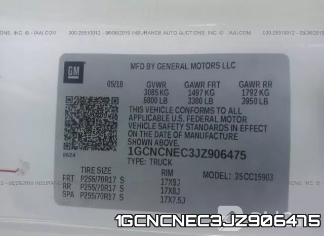 1GCNCNEC3JZ906475 фото 10