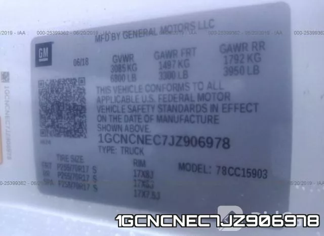 1GCNCNEC7JZ906978 фото 10
