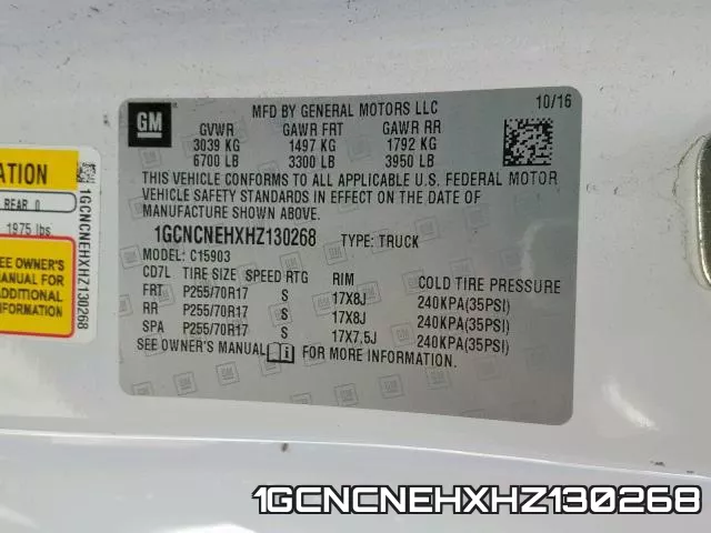 1GCNCNEHXHZ130268 фото 2
