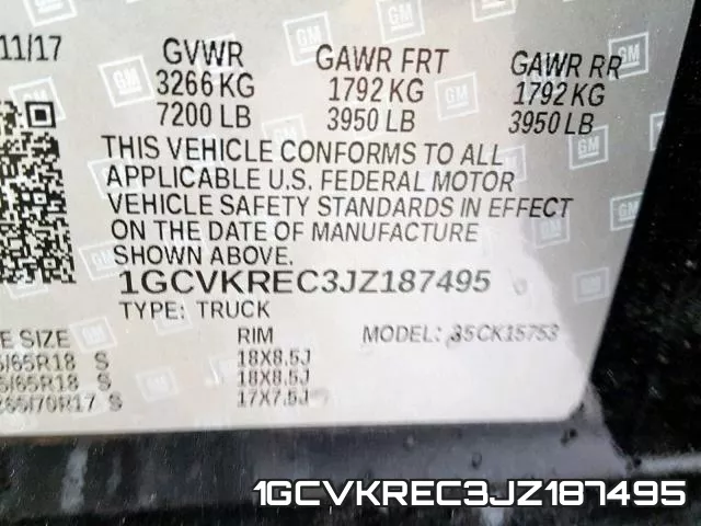 1GCVKREC3JZ187495 фото 2