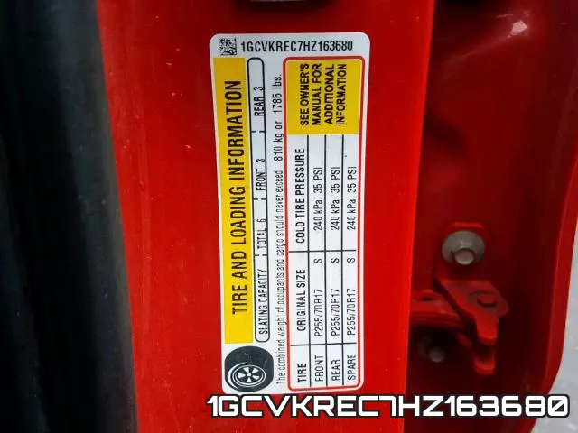 1GCVKREC7HZ163680 фото 2