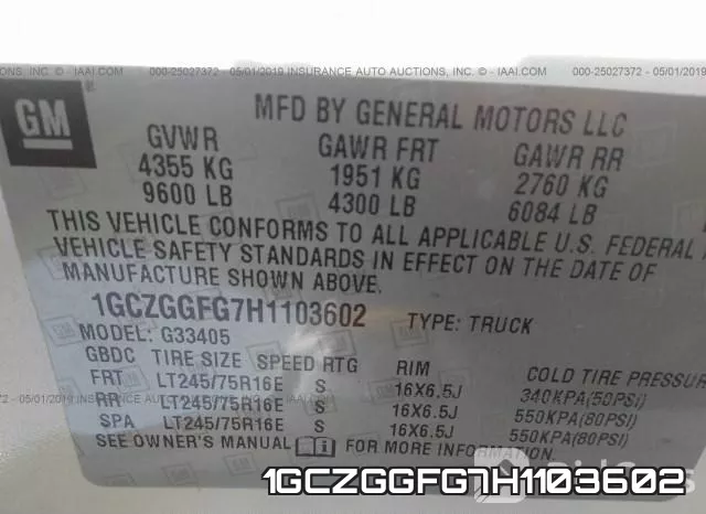 1GCZGGFG7H1103602 фото 10