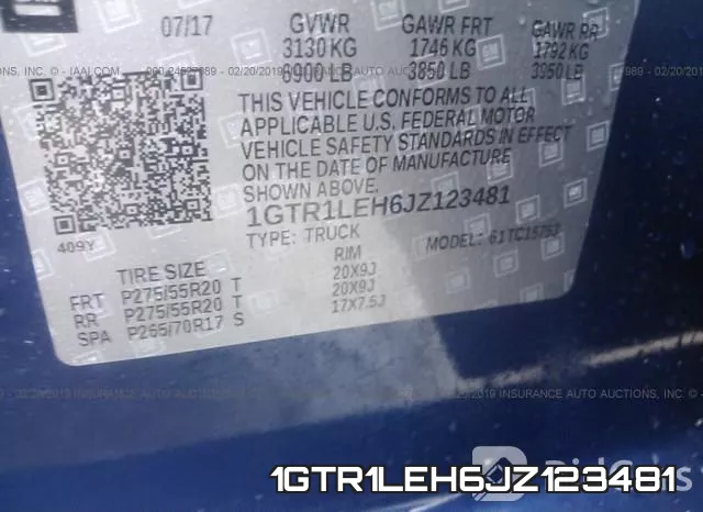 1GTR1LEH6JZ123481 фото 10