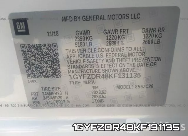 1GYFZDR48KF131135 фото 10
