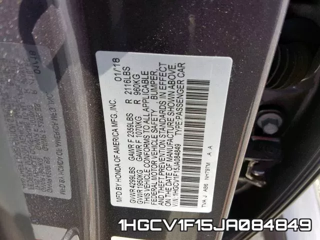 1HGCV1F15JA084849 фото 2