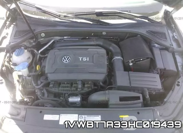 1VWBT7A33HC019439 фото 2