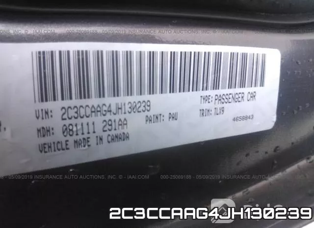 2C3CCAAG4JH130239 фото 10