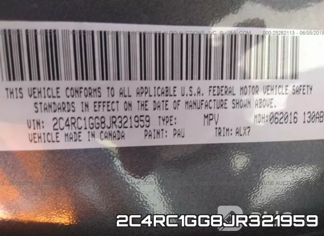 2C4RC1GG8JR321959 фото 9