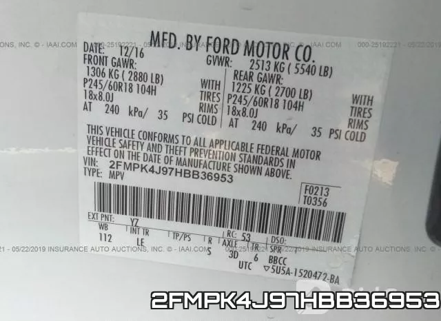 2FMPK4J97HBB36953 фото 10
