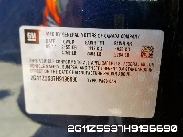 2G11Z5S37H9196690 фото 2