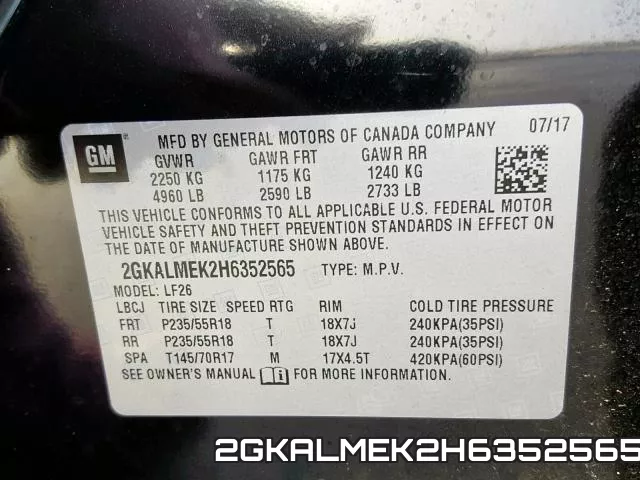 2GKALMEK2H6352565 фото 2