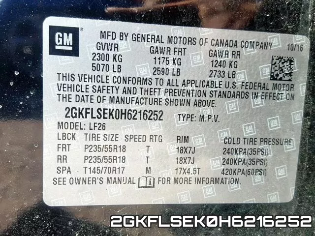 2GKFLSEK0H6216252 фото 2