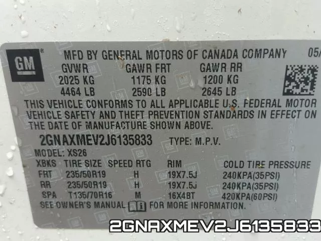 2GNAXMEV2J6135833 фото 2