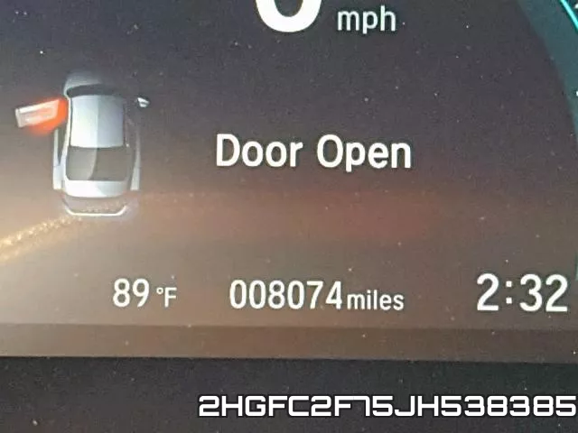 2HGFC2F75JH538385 фото 8